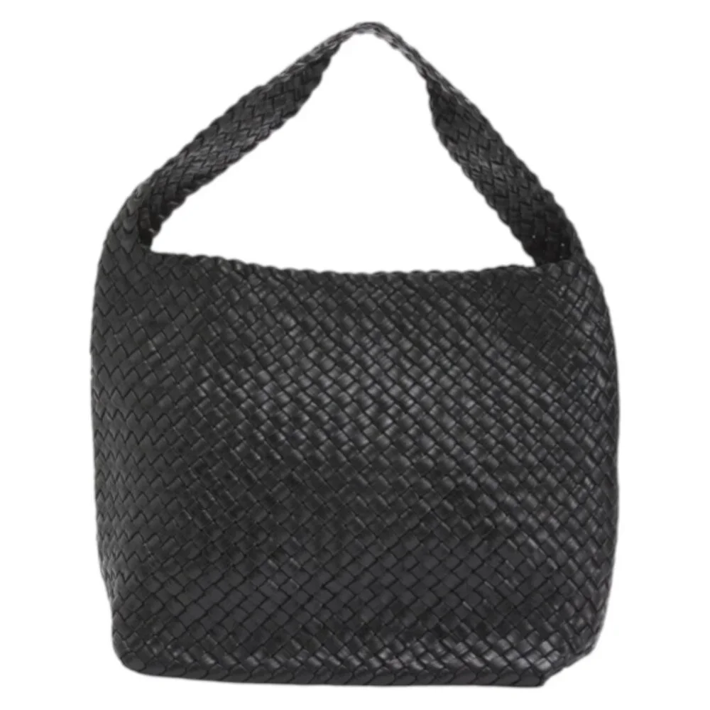 FALOR Made In Italy Leather Woven Hobo - Picture 1 of 3